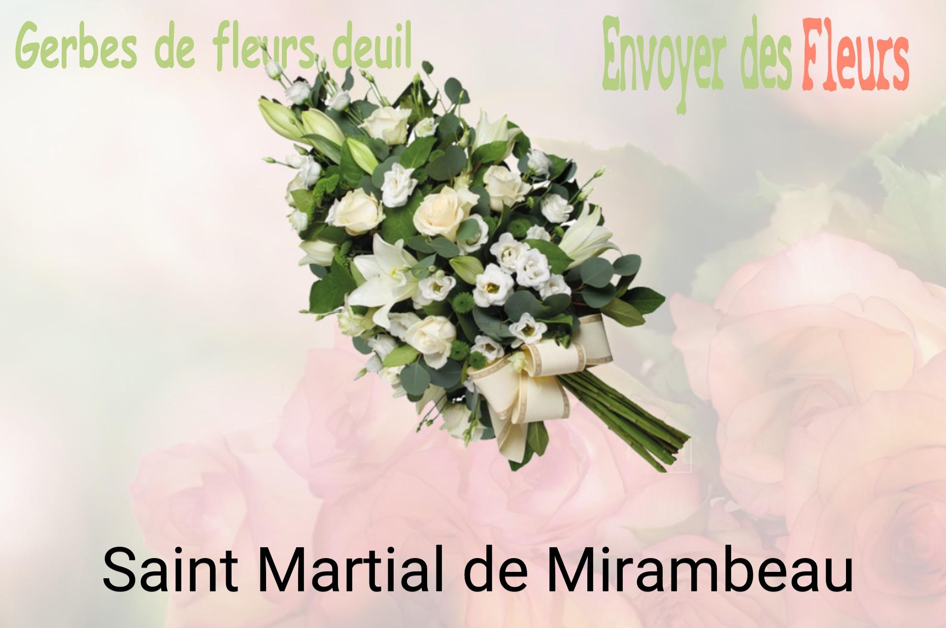 Gerbe de fleurs de deuil livrée à Saint-Martial-de-Mirambeau